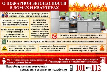 Будьте осторожны при обращении с огнем!