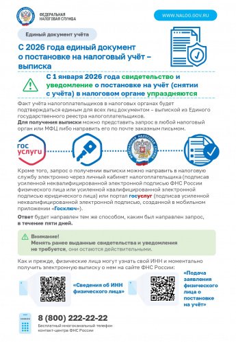 МИФНС информирует!